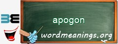 WordMeaning blackboard for apogon